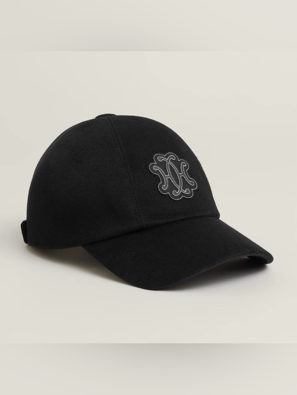 ☀️Hermes. Casquette Serena Lift Cap/Hat Black